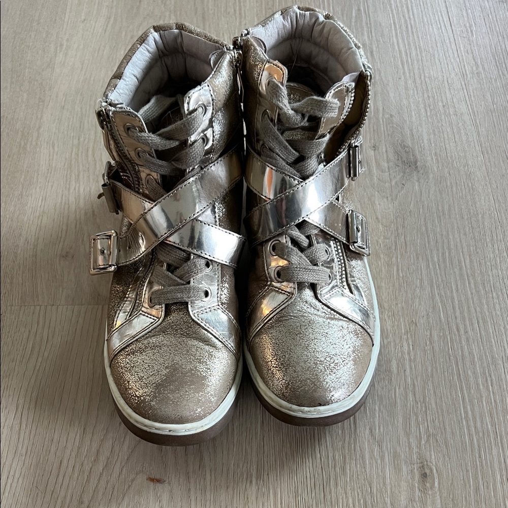 Vince Cameron Metallic High-Top Sneakers